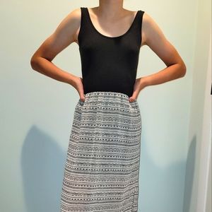 LA Hearts Maxi Dress, Women's XS, Back and White.